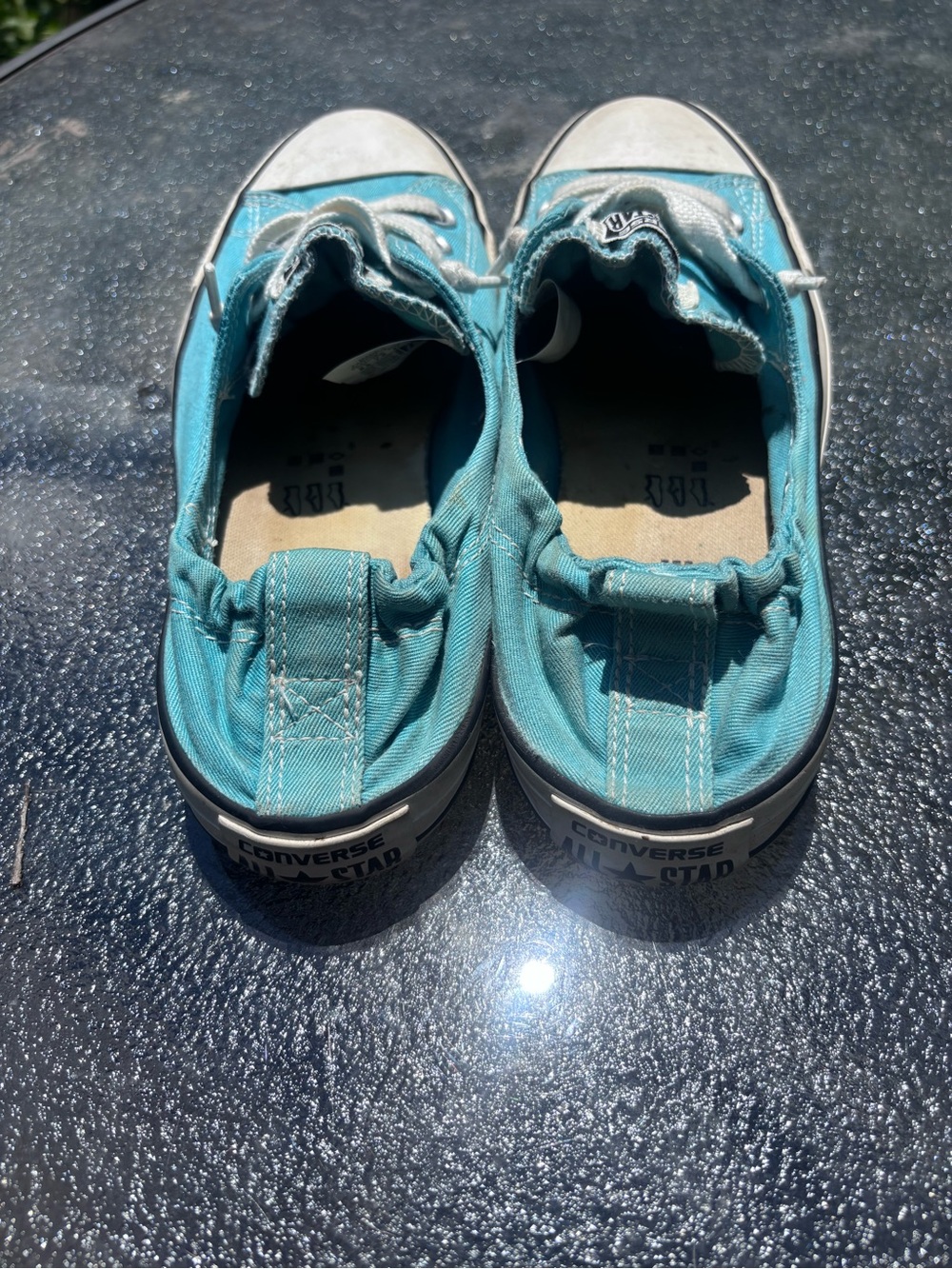 Converse shoreline slip on Low-Top Sneakers in Teal Blue - Picture 3 of 5